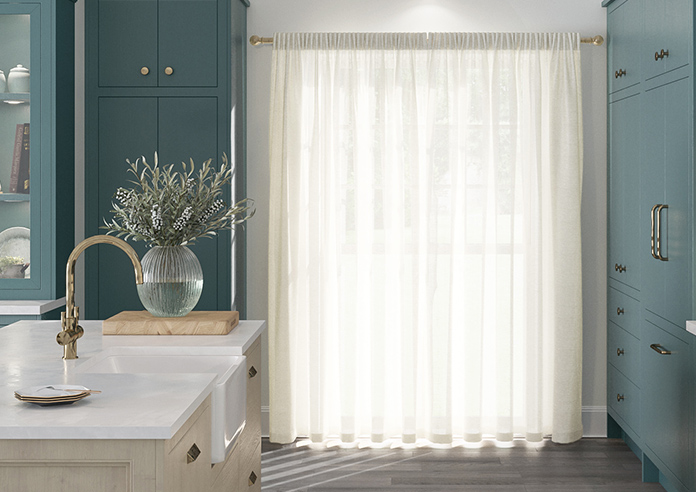 Marsala Voile, Beach White - Made to Measure Curtains - Image 7